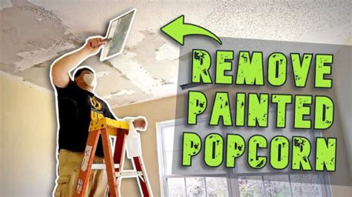 How do I get rid of popcorn ceiling fast?