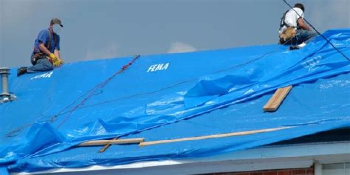 How do you secure a tarp?
