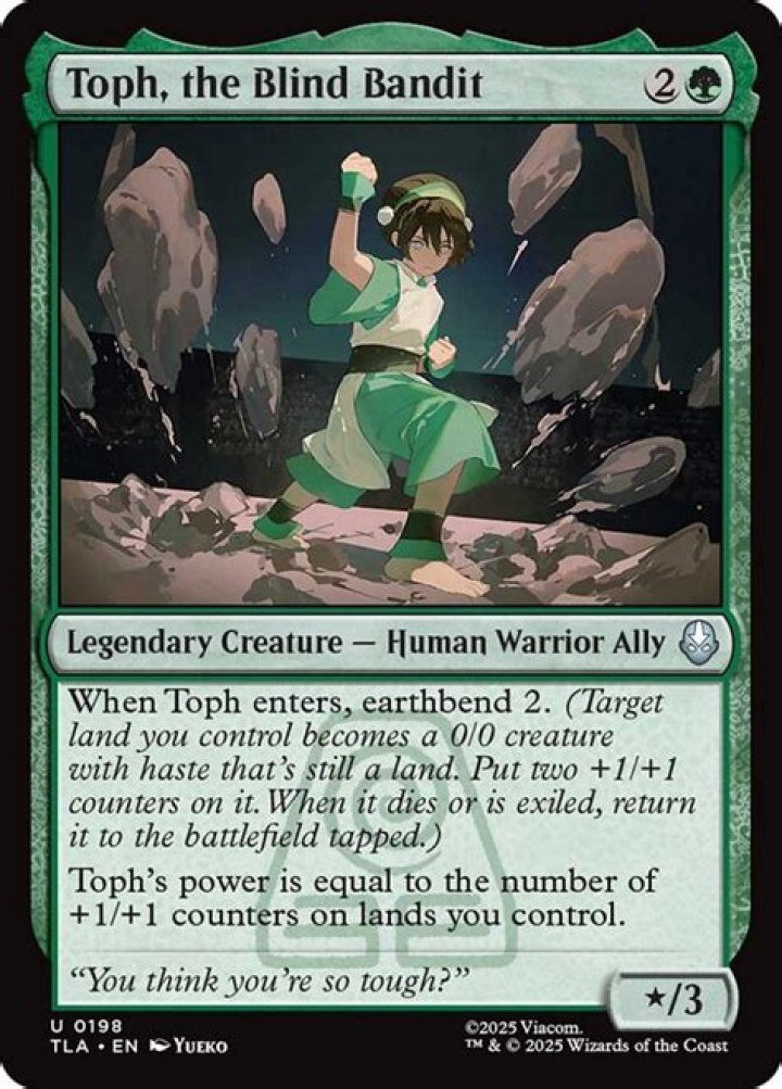 Is Toph completely blind?
